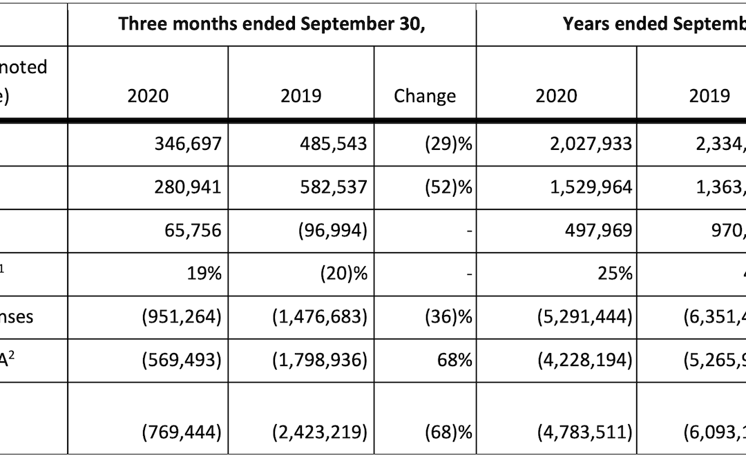 Legend Power® Reports Fiscal Year 2020 Financial Results